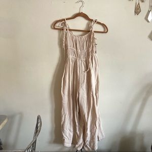 URBAN OUTFITTERS GAUZE LINEN JUMPSUIT ROMPER